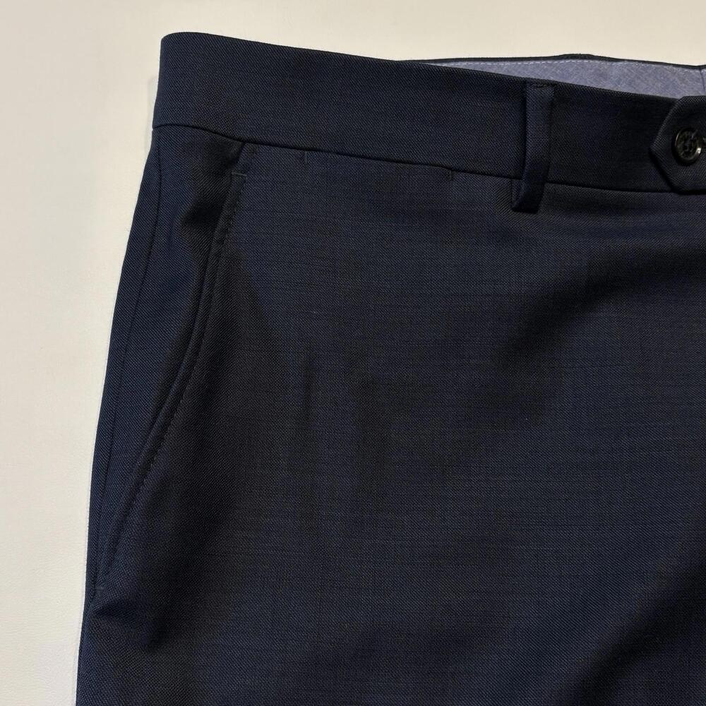 Tommy Hilfiger Men's Navy Wool Blend Dress Pants 38x32 - Picture 3 of 9